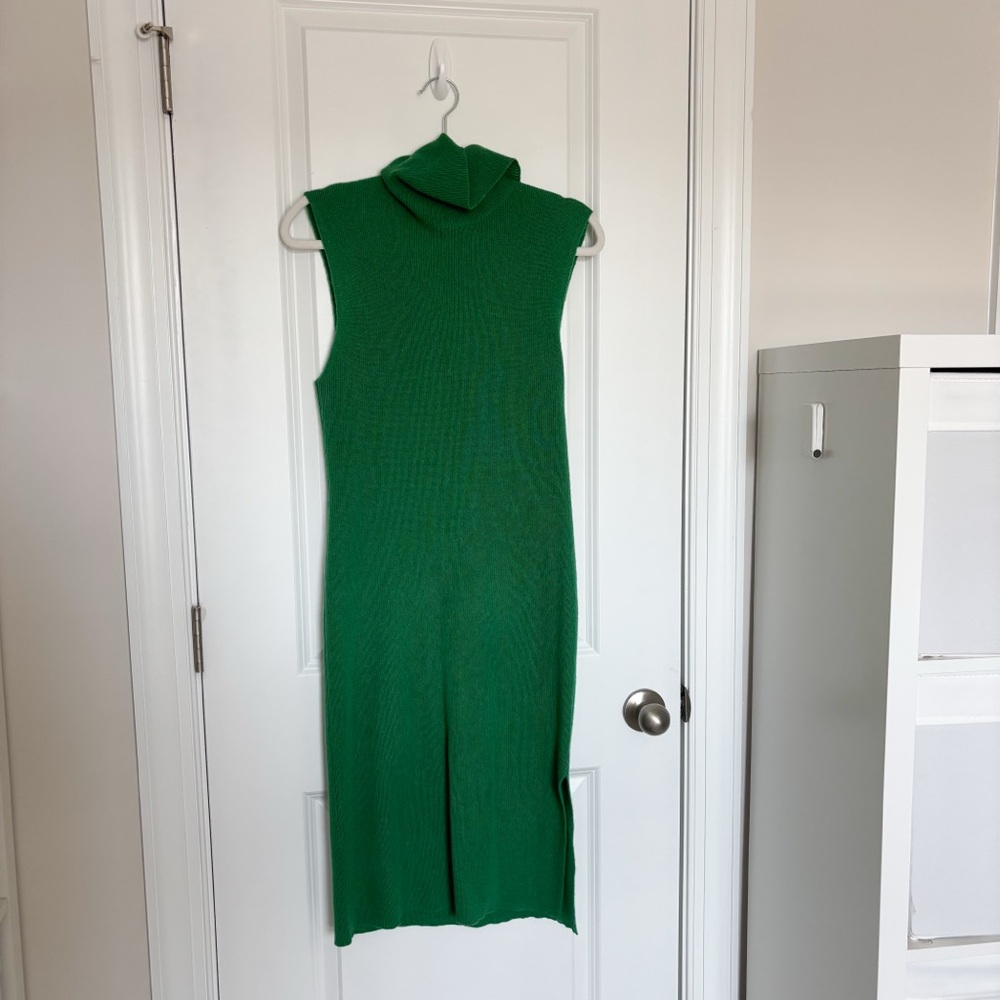 360 Cashmere Samone Dress Emerald - Picture 5 of 9